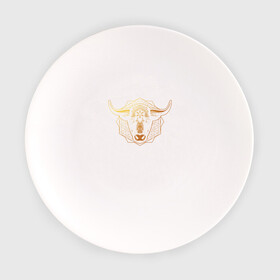 Тарелка с принтом бык в Санкт-Петербурге, фарфор | диаметр - 210 мм
диаметр для нанесения принта - 120 мм | 2021 | бык | год быка | год коровы | новый год | символ года