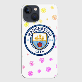 Чехол для iPhone 13 mini с принтом MANCHESTER CITY Манчестер Сити в Санкт-Петербурге,  |  | city | club | footbal | logo | manchester | знак | клуб | логотип | логотипы | манчестер | символ | символы | сити | форма | футбол | футбольная | футбольный