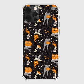 Чехол для iPhone 12 Pro Max с принтом Halloween Monsters в Санкт-Петербурге, Силикон |  | angry | art | cat | creatures | flame | grumpy | horror | kitten | kitty | merch | pussy | pussycat | арт | грибы | злые | иллюстрация | котенок | кошка | кринж | мерч | монстры | наряд | недовольные | огонь | паттерн | сердитые | создания