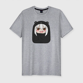 Мужская футболка хлопок Slim с принтом Himouto! Umaru-chan black  в Санкт-Петербурге, 92% хлопок, 8% лайкра | приталенный силуэт, круглый вырез ворота, длина до линии бедра, короткий рукав | anime himouto | anime umaru | himoto | himouto | himouto black | himouto umaru | himouto umaru chan | umaru | umaru chan | аниме | аниме умару | аниме химото | двуличная сестренка умару | умару | химото | химото умару тян