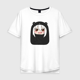 Мужская футболка хлопок Oversize с принтом Himouto! Umaru-chan black  в Санкт-Петербурге, 100% хлопок | свободный крой, круглый ворот, “спинка” длиннее передней части | anime himouto | anime umaru | himoto | himouto | himouto black | himouto umaru | himouto umaru chan | umaru | umaru chan | аниме | аниме умару | аниме химото | двуличная сестренка умару | умару | химото | химото умару тян