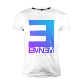 Мужская футболка хлопок Slim с принтом EMINEM в Санкт-Петербурге, 92% хлопок, 8% лайкра | приталенный силуэт, круглый вырез ворота, длина до линии бедра, короткий рукав | eminem | rap | актёр | американский рэпер | композитор | маршалл | продюсер | рэп | рэпер | эминем