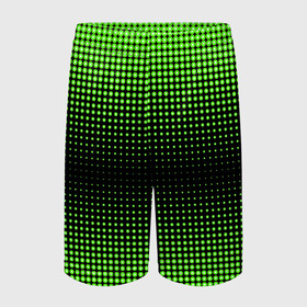 Детские спортивные шорты 3D с принтом Симметрия в Санкт-Петербурге,  100% полиэстер
 | пояс оформлен широкой мягкой резинкой, ткань тянется
 | зеленые круги | зеленый круг | паттерн точек | симметричность | симметрия | точки
