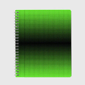 Тетрадь с принтом Симметрия в Санкт-Петербурге, 100% бумага | 48 листов, плотность листов — 60 г/м2, плотность картонной обложки — 250 г/м2. Листы скреплены сбоку удобной пружинной спиралью. Уголки страниц и обложки скругленные. Цвет линий — светло-серый
 | зеленые круги | зеленый круг | паттерн точек | симметричность | симметрия | точки