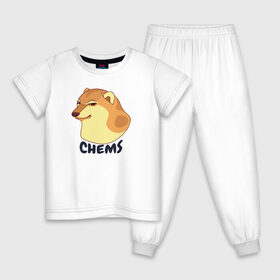 Детская пижама хлопок с принтом Чимс в Санкт-Петербурге, 100% хлопок |  брюки и футболка прямого кроя, без карманов, на брюках мягкая резинка на поясе и по низу штанин
 | chemps | chems | doge | dogo | дог | доге | доке и чимс | чимс | чимс доге