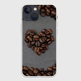 Чехол для iPhone 13 mini с принтом Люблю кофе в Санкт-Петербурге,  |  | бариста | зерна | кофе | любитель кофе