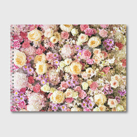 Альбом для рисования с принтом Цветочки в Санкт-Петербурге, 100% бумага
 | матовая бумага, плотность 200 мг. | розы | хризантемы. | цветочки | цветочная компазиция | цветы