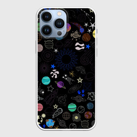 Чехол для iPhone 13 Pro Max с принтом космос в Санкт-Петербурге,  |  | астероиды | бесконечность | галактика | звезда | звездочка | звезды | комета | космос | летающая тарелка | луна | марс | меркурий | метеор | мир | млечный путь | нло | планета земля | планеты | ракета