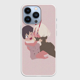 Чехол для iPhone 13 Pro с принтом ZERO TWO AND HIRO CUTE в Санкт-Петербурге,  |  | Тематика изображения на принте: anime | children | kiss | waifu | zero two | аниме | аска | вайфу | герой | дети | евангелион | зеро ту | любимый во франксе | манга | отаку | поцелуй | хиро