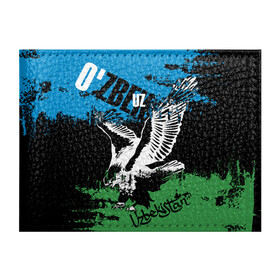 Обложка для студенческого билета с принтом Узбекистан в Санкт-Петербурге, натуральная кожа | Размер: 11*8 см; Печать на всей внешней стороне | eagle | flag | raster | republic | uzbekistan | орел | растр | республика | узбекистан | флаг