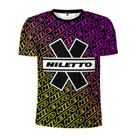 Мужская футболка 3D спортивная с принтом НИЛЕТТО / Niletto в Санкт-Петербурге, 100% полиэстер с улучшенными характеристиками | приталенный силуэт, круглая горловина, широкие плечи, сужается к линии бедра | hip | hop | logo | music | nileto | niletto | rap | знак | лого | логотип | логотипы | любимка | музыка | музыкант | нилето | нилетто | рэп | символ | символы | хип | хоп