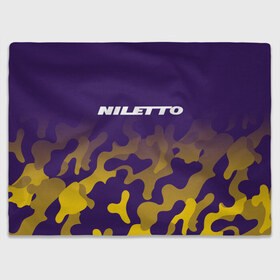 Плед 3D с принтом НИЛЕТТО / Niletto в Санкт-Петербурге, 100% полиэстер | закругленные углы, все края обработаны. Ткань не мнется и не растягивается | Тематика изображения на принте: hip | hop | logo | music | nileto | niletto | rap | знак | лого | логотип | логотипы | любимка | музыка | музыкант | нилето | нилетто | рэп | символ | символы | хип | хоп