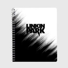 Тетрадь с принтом Linkin Park в Санкт-Петербурге, 100% бумага | 48 листов, плотность листов — 60 г/м2, плотность картонной обложки — 250 г/м2. Листы скреплены сбоку удобной пружинной спиралью. Уголки страниц и обложки скругленные. Цвет линий — светло-серый
 | linkin park | music | rok | брэд делсон | гитара | джо хан | кайл кристнер | линкин парк | майк шинода | марк уэйкфилд | музыка | роб бурдон | рок | феникс фаррелл | честер беннингтон