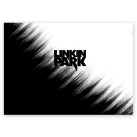 Поздравительная открытка с принтом Linkin Park в Санкт-Петербурге, 100% бумага | плотность бумаги 280 г/м2, матовая, на обратной стороне линовка и место для марки
 | linkin park | music | rok | брэд делсон | гитара | джо хан | кайл кристнер | линкин парк | майк шинода | марк уэйкфилд | музыка | роб бурдон | рок | феникс фаррелл | честер беннингтон