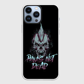 Чехол для iPhone 13 Pro Max с принтом PUNKS NOT DEAD в Санкт-Петербурге,  |  | anarchy | dead | musick | punk | rock | skull | анархия | музыка | панк | рок | череп