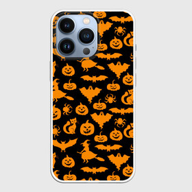 Чехол для iPhone 13 Pro с принтом Halloween в Санкт-Петербурге,  |  | 31 октября | halloween | halowen | ведьма | день всех святых | джек | костюм | кровь | лого | монстр | надпись | праздник | приведение | призрак | светильник | символ | страшная | тыква | ужасы | хеллоуин | хеллуин