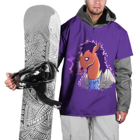 Накидка на куртку 3D с принтом Конь БоДжек в Санкт-Петербурге, 100% полиэстер |  | bojack horseman | бо | бо джек | говорящий конь | джек | диана | кентавр | кони | конь | конь бо джек | мистер подхвост | мульт | мультфильм | тодд