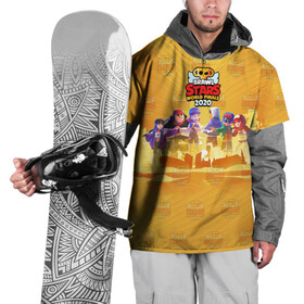 Накидка на куртку 3D с принтом Brawl STARS в Санкт-Петербурге, 100% полиэстер |  | brawl | leon | moba | rdbrawlstars | stars | supercell | игра | коллаж | паттерн