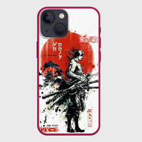 Чехол для iPhone 13 mini с принтом ONE PIECE ZORO Roronoa  SAMURAI в Санкт-Петербурге,  |  | anime | luffi | lufi | manga | one piece | samurai | wano kuni | zoho | большой куш | ван пис | вон пис | зохо | корабль | луфи | луффи | манга | манки д. луффи | пират | самурай | уон пис