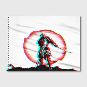 Альбом для рисования с принтом Phonk Japanese Samurai в Санкт-Петербурге, 100% бумага
 | матовая бумага, плотность 200 мг. | Тематика изображения на принте: 90 | 90 е | hip hop | music | phonk | phonk japan | phonk memphis | phonk rap | rap | samurai | trap | trill | vhs | девяностые | музыка | музыка фонк | реп | рэп | треп | трэп | флекс | фонк | фонк мемфис | фонк реп | фонк рэп | фонк япония |