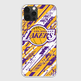 Чехол для iPhone 12 Pro Max с принтом LAKERS ЛЕЙКЕРС в Санкт-Петербурге, Силикон |  | 