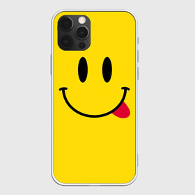 Чехол для iPhone 12 Pro Max с принтом Смайлик в Санкт-Петербурге, Силикон |  | Тематика изображения на принте: cheerful | emoticon | icon | joy | smile | tongue | веселый | значок | радость | смайлик | улыбка | язык