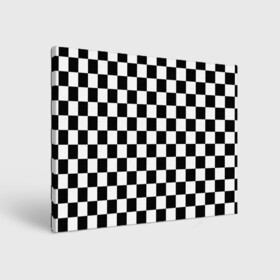 Холст прямоугольный с принтом Шахматка в Санкт-Петербурге, 100% ПВХ |  | абстракция | в клетку | игра | клетка | клеточка | тренд | черно белая | черно белая клетка | шахматка | шахматная клетка | шахматы