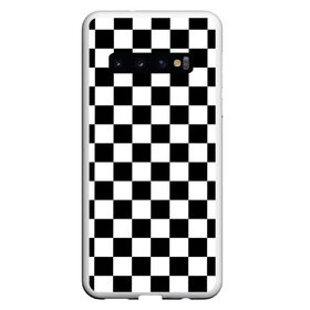 Чехол для Samsung Galaxy S10 с принтом Шахматка в Санкт-Петербурге, Силикон | Область печати: задняя сторона чехла, без боковых панелей | Тематика изображения на принте: абстракция | в клетку | игра | клетка | клеточка | тренд | черно белая | черно белая клетка | шахматка | шахматная клетка | шахматы