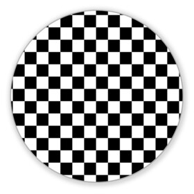 Коврик для мышки круглый с принтом Шахматка в Санкт-Петербурге, резина и полиэстер | круглая форма, изображение наносится на всю лицевую часть | Тематика изображения на принте: абстракция | в клетку | игра | клетка | клеточка | тренд | черно белая | черно белая клетка | шахматка | шахматная клетка | шахматы