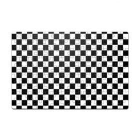 Пазл магнитный 126 элементов с принтом Шахматка в Санкт-Петербурге, полимерный материал с магнитным слоем | 126 деталей, размер изделия —  180*270 мм | Тематика изображения на принте: абстракция | в клетку | игра | клетка | клеточка | тренд | черно белая | черно белая клетка | шахматка | шахматная клетка | шахматы