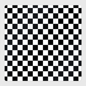 Магнитный плакат 3Х3 с принтом Шахматка в Санкт-Петербурге, Полимерный материал с магнитным слоем | 9 деталей размером 9*9 см | абстракция | в клетку | игра | клетка | клеточка | тренд | черно белая | черно белая клетка | шахматка | шахматная клетка | шахматы
