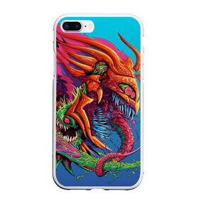 Чехол для iPhone 7Plus/8 Plus матовый с принтом HyperBeast в Санкт-Петербурге, Силикон | Область печати: задняя сторона чехла, без боковых панелей | counter strike | cs | cs go | cs go hyperbeast | csgo | game | howl | hyper beast | hyper beast 2020 | hyperbeast | вой | гипер бист | гипер бист 2020 | го | дракон | игра cs go | контр страйк | контра | кс | оружие кс го | скин