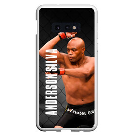 Чехол для Samsung S10E с принтом Anderson Silva в Санкт-Петербурге, Силикон | Область печати: задняя сторона чехла, без боковых панелей | Тематика изображения на принте: ahmat | anderson | mma | silva | ufc | андерсон | ахмат | бои без правил | микс файт | мма | силва | сильва