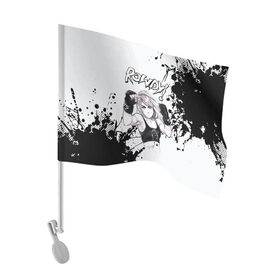 Флаг для автомобиля с принтом Ронда Роузи в Санкт-Петербурге, 100% полиэстер | Размер: 30*21 см | без | бои | бойцы | правил | спорт