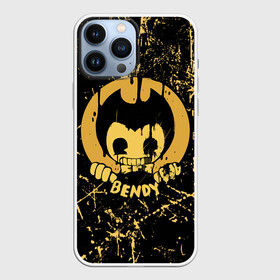 Чехол для iPhone 13 Pro Max с принтом Bendy And The Ink Machine в Санкт-Петербурге,  |  | bendy | bendy and the ink machine | бенди | бени | бенни | бэнди | детская | детям | игра | капли | компьютерная игра | краска | машина | подтеки | ужастик | чернила | чернильная