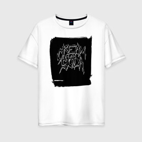 Женская футболка хлопок Oversize с принтом CREAM SODA в Санкт-Петербурге, 100% хлопок | свободный крой, круглый ворот, спущенный рукав, длина до линии бедер
 | cream soda | крем сода | музык | музыкальная группа | русская музыка