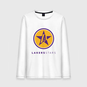 Мужской лонгслив хлопок с принтом Lakers Stars в Санкт-Петербурге, 100% хлопок |  | Тематика изображения на принте: 23 | anthony davis | basketball | bryant | game | james | kobe | lebron | los angeles | nba | sport | баскетбол | брайант | бровь | джеймс | калифорния | коби | король | леброн | лейкерс | лос анджелес | нба | спорт | тренер | чемпио