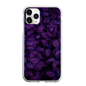 Чехол для iPhone 11 Pro матовый с принтом Purple Leaves в Санкт-Петербурге, Силикон |  | leaves | nature | pink | plants | purple | striped | texture | veins | жилки | листья | полосатый | природа | растения | розовый | текстура | фиолетовый