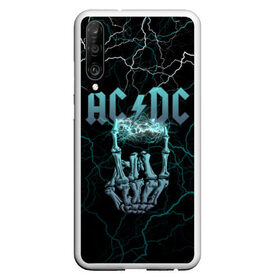 Чехол для Honor P30 с принтом AC DC в Санкт-Петербурге, Силикон | Область печати: задняя сторона чехла, без боковых панелей | ac dc | ac dc лого | hell bell | hells bells | hich voltage | hich voltage ac dc | high voltage | jingle hells bells | rock | альбом backtracks | ас дс | логотип ac dc | рок | эйси диси