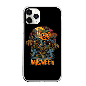 Чехол для iPhone 11 Pro матовый с принтом Хэллоуин в Санкт-Петербурге, Силикон |  | diy | ghost | halloween | horror | makeup | scary | skull clown | trick or treat | вампир | ведьма | кошка | луна | магия | ночь | тыква | хэллоуин