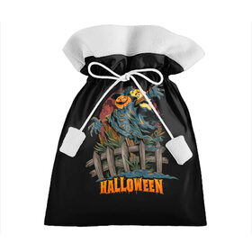 Подарочный 3D мешок с принтом Веселый Хэллоуин в Санкт-Петербурге, 100% полиэстер | Размер: 29*39 см | Тематика изображения на принте: diy | ghost | halloween | horror | makeup | scary | skull clown | trick or treat | вампир | ведьма | кошка | луна | магия | ночь | тыква | хэллоуин