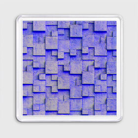 Магнит 55*55 с принтом UlliCom в Санкт-Петербурге, Пластик | Размер: 65*65 мм; Размер печати: 55*55 мм | Тематика изображения на принте: abstraction | blue | mesh | mosaic | panels | surface | texture | абстракция | мозайка | панели | поверхность | сетка | синий | текстура
