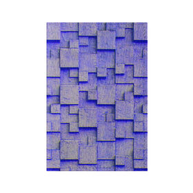 Обложка для паспорта матовая кожа с принтом UlliCom в Санкт-Петербурге, натуральная матовая кожа | размер 19,3 х 13,7 см; прозрачные пластиковые крепления | abstraction | blue | mesh | mosaic | panels | surface | texture | абстракция | мозайка | панели | поверхность | сетка | синий | текстура