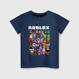 Детская футболка хлопок с принтом ROBLOX PIGGY в Санкт-Петербурге, 100% хлопок | круглый вырез горловины, полуприлегающий силуэт, длина до линии бедер | piggy | roblox | roblox games | roblox piggy | игра роблокс | пигги. | роблокс | роблокс пигги | робукс