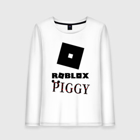 Женский лонгслив хлопок с принтом ROBLOX PIGGY в Санкт-Петербурге, 100% хлопок |  | 