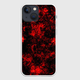 Чехол для iPhone 13 mini с принтом Red Knight в Санкт-Петербурге,  |  | abstraction | circles | dark | patterns | red | shapes | texture | абстракция | красный | круги | текстура | темный | узоры | формы