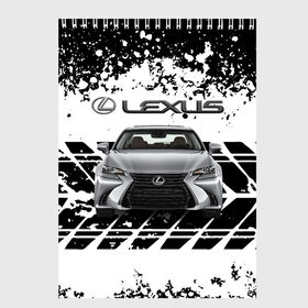 Скетчбук с принтом LEXUS в Санкт-Петербурге, 100% бумага
 | 48 листов, плотность листов — 100 г/м2, плотность картонной обложки — 250 г/м2. Листы скреплены сверху удобной пружинной спиралью | Тематика изображения на принте: abstract | auto | brand | car | geometry | lexus | sport | texture | абстракция | авто | автомобильные | бренд | геометрия | классика | лексус | машины | модные | спорт | стиль | текстура