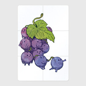 Магнитный плакат 2Х3 с принтом Виноградинки в Санкт-Петербурге, Полимерный материал с магнитным слоем | 6 деталей размером 9*9 см | Тематика изображения на принте: арт | веточка винограда | виноград | виноградинки | мило | милота | рисунок | свежая ягода | свежие ягоды | свежий продукт | синий виноград | ягода | ягоды
