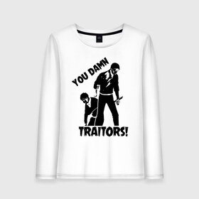 Женский лонгслив хлопок с принтом YOU DAMN TRAITORS! в Санкт-Петербурге, 100% хлопок |  | anime | attack on titan | аниме | армин арлерт | атак он титан | атака на титанов | атака титанов | великаны | гарнизон | колоссальный | леви | легион разведки | лого | манга | микаса аккерман | разведкорпус