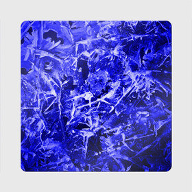 Магнит виниловый Квадрат с принтом Dark Blue Gan в Санкт-Петербурге, полимерный материал с магнитным слоем | размер 9*9 см, закругленные углы | Тематика изображения на принте: abstraction | blue | frost | frozen | ice | shine | surface | texture | абстракция | блеск | замерзший | лед | мороз | поверхность | синий | текстура